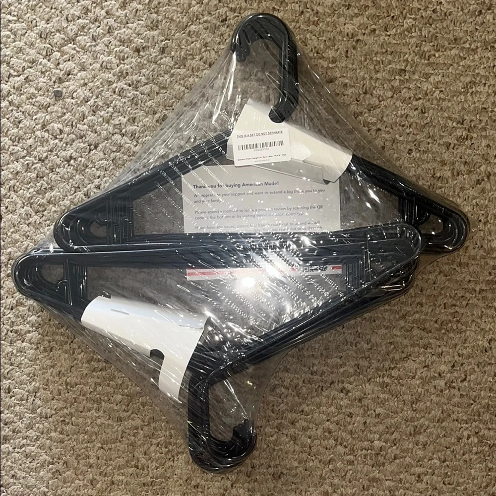 Made in USA Strong Clothes Hangers - Pack of 30